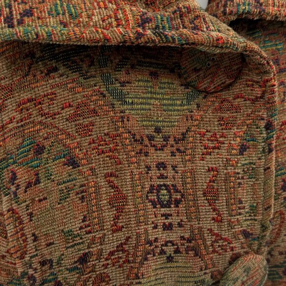 Habitat Tapestry Jacket Multicolor Long Sleeve Button-Front Woven Coat, Size L - Picture 7 of 12
